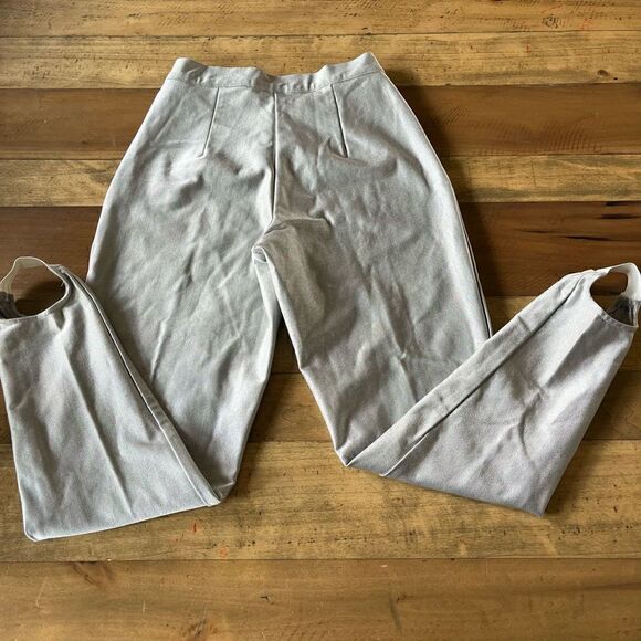 Vintage David David Silver Stirrup Pants - excellent condition - Picture 7 of 9